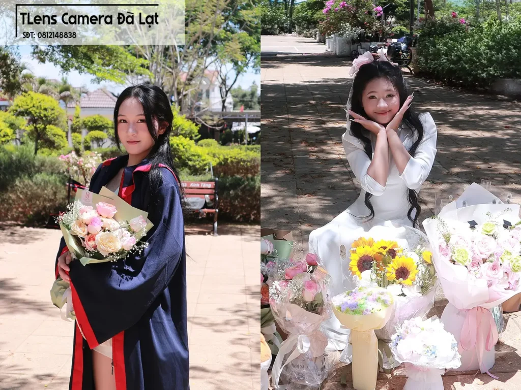 Thuê Canon M10 Đà Lạt chụp ảnh tốt nghiệp và chân dung ngoài trời